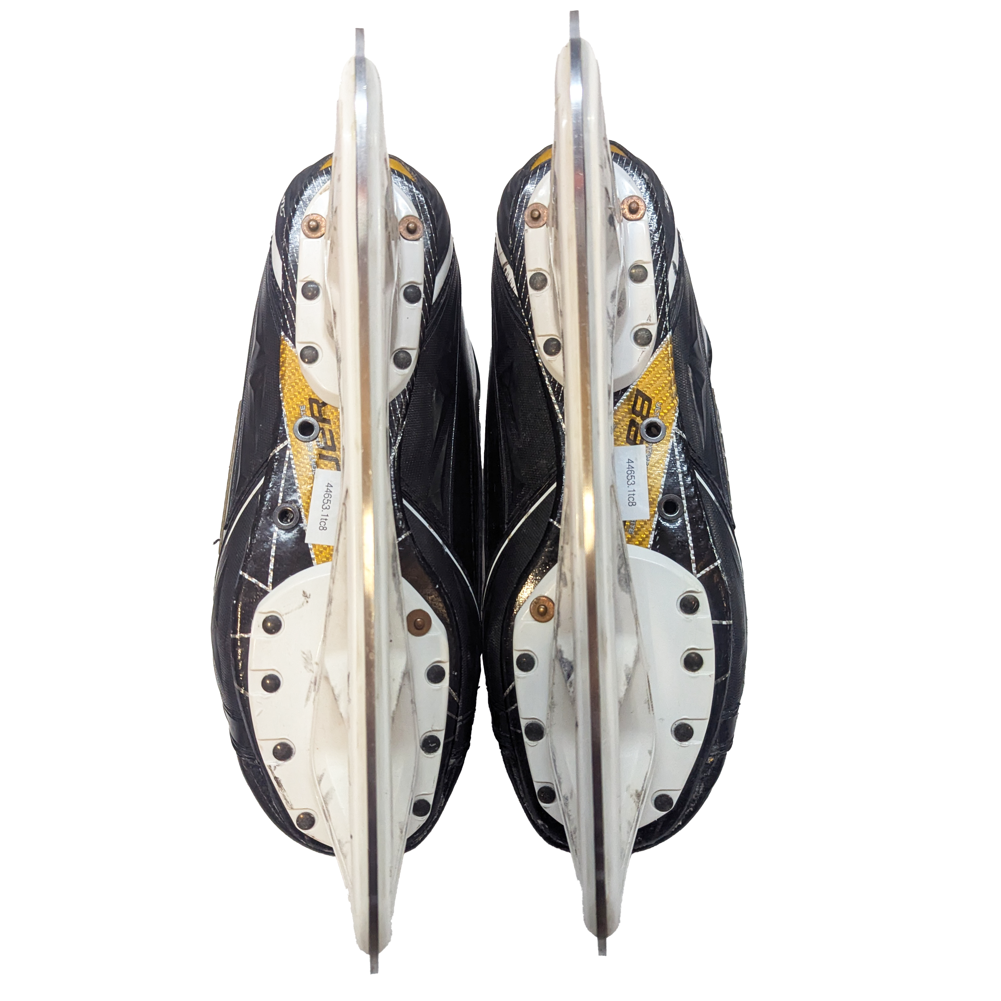 Bauer Supreme 1S - Patins de gardien de but de hockey NCAA Pro Stock d'occasion - Taille 8